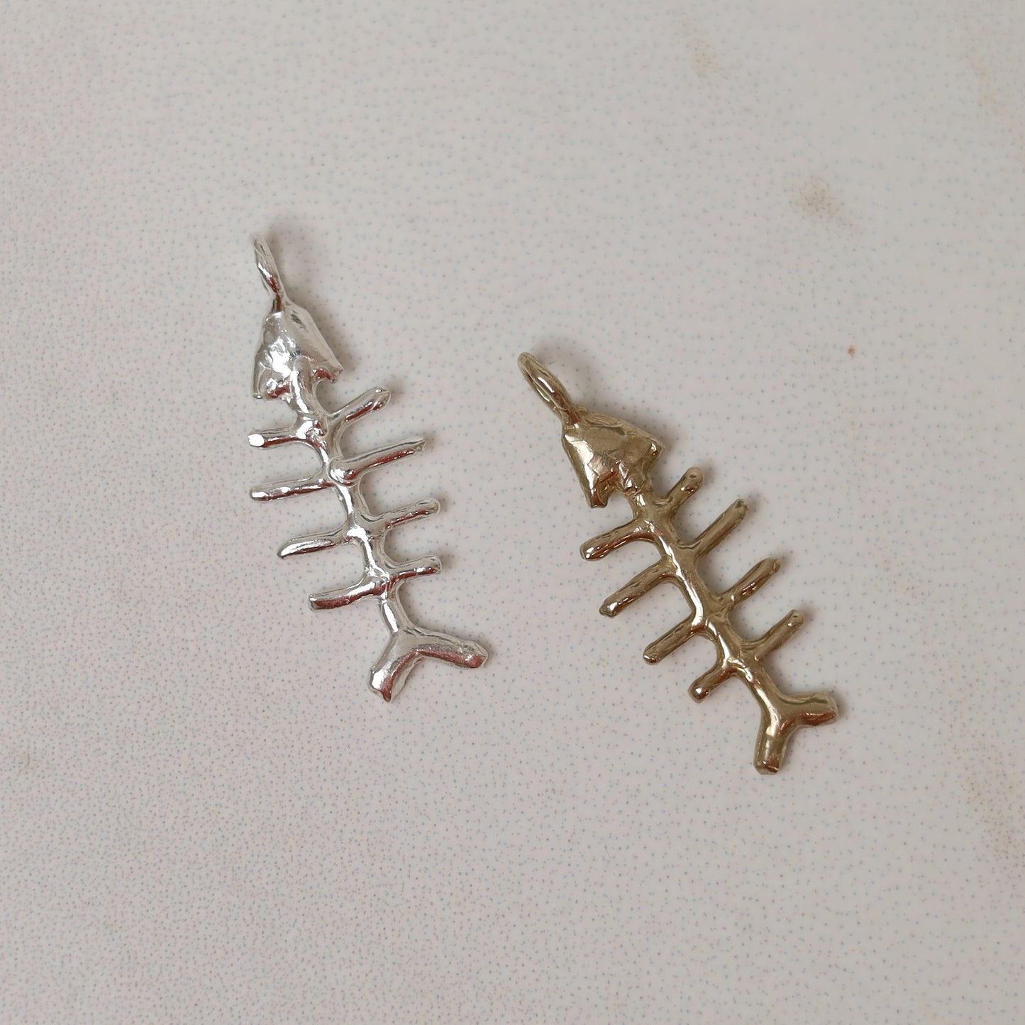 Bronze Fishbone Charm
