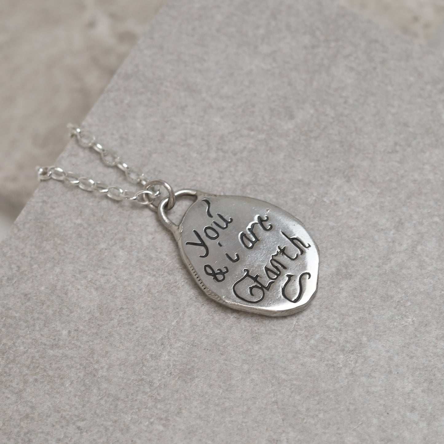 Sterling Silver You & I Pendant