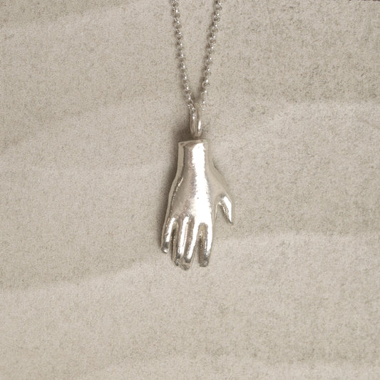 Sterling Silver Barbie Hand Pendant