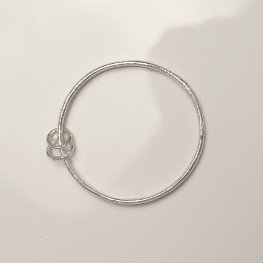 Sterling Silver Fireball Bangle