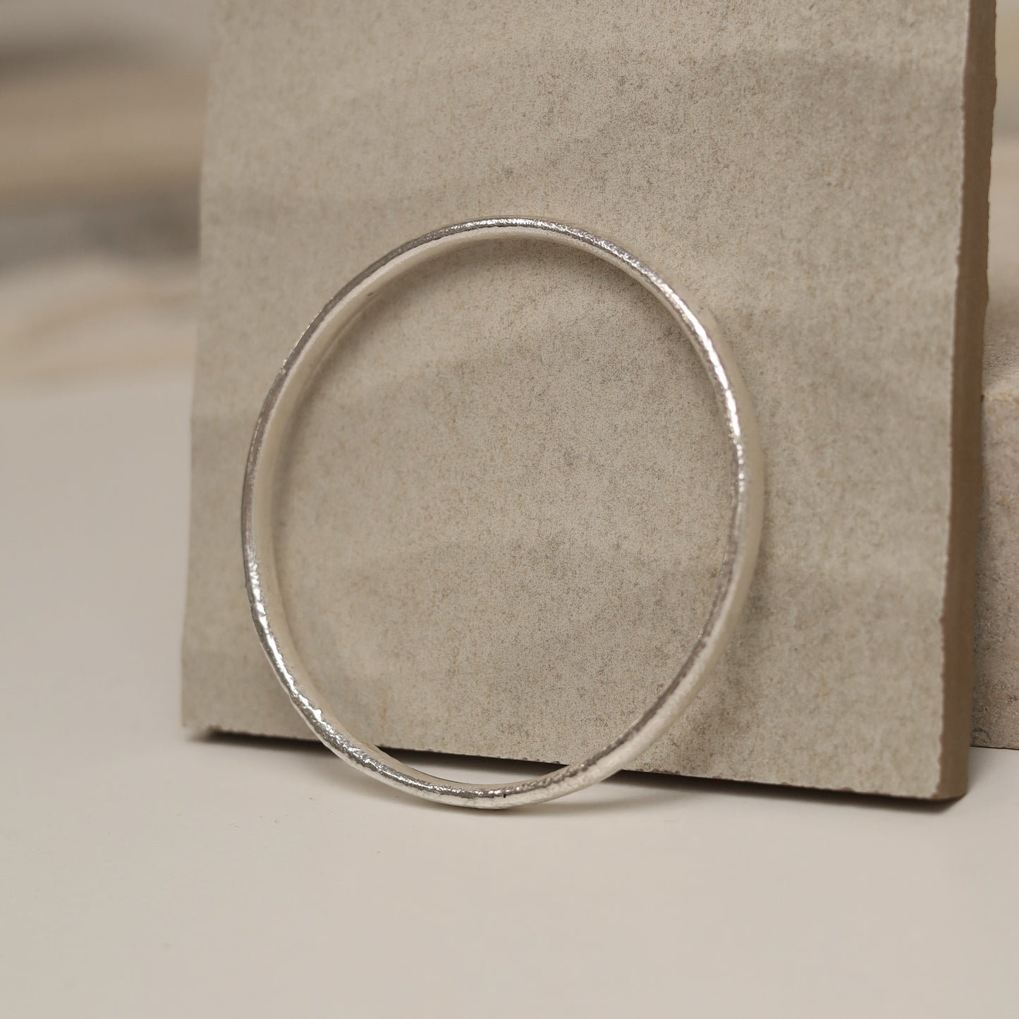 Sterling Silver Fire Bangle