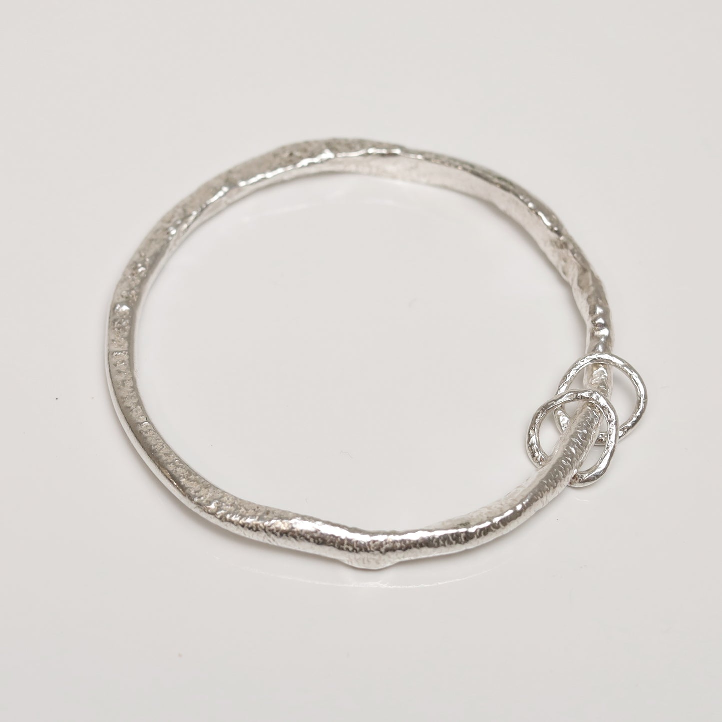 Sterling Silver River Bangle - two