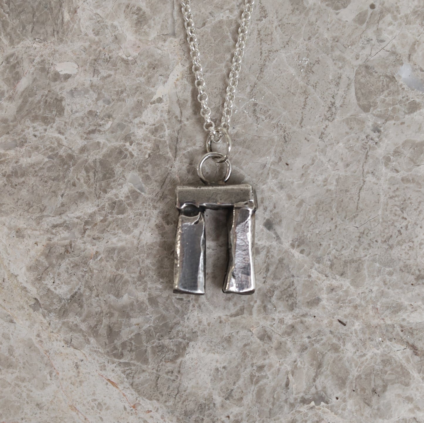Sterling Silver Stonehenge Pendant - small