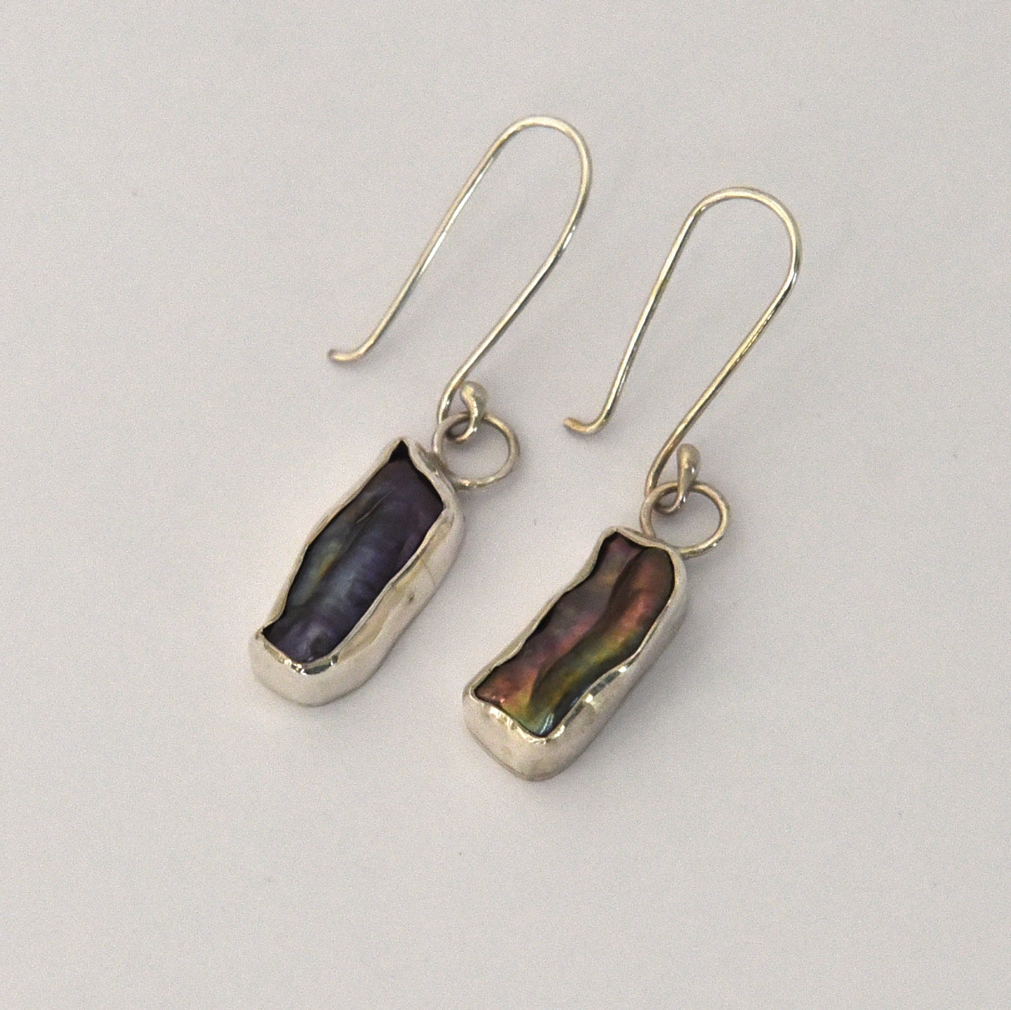 Black Keshi Pearl Earrings