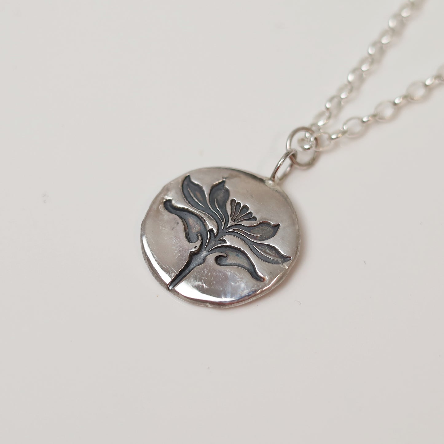 Sterling Silver Floral Pendant 1