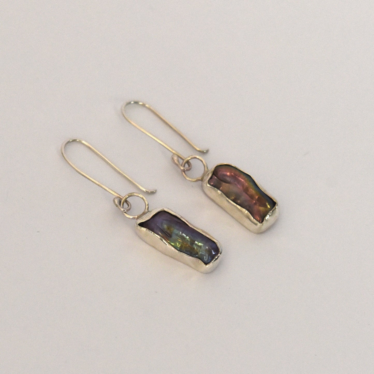 Black Keshi Pearl Earrings