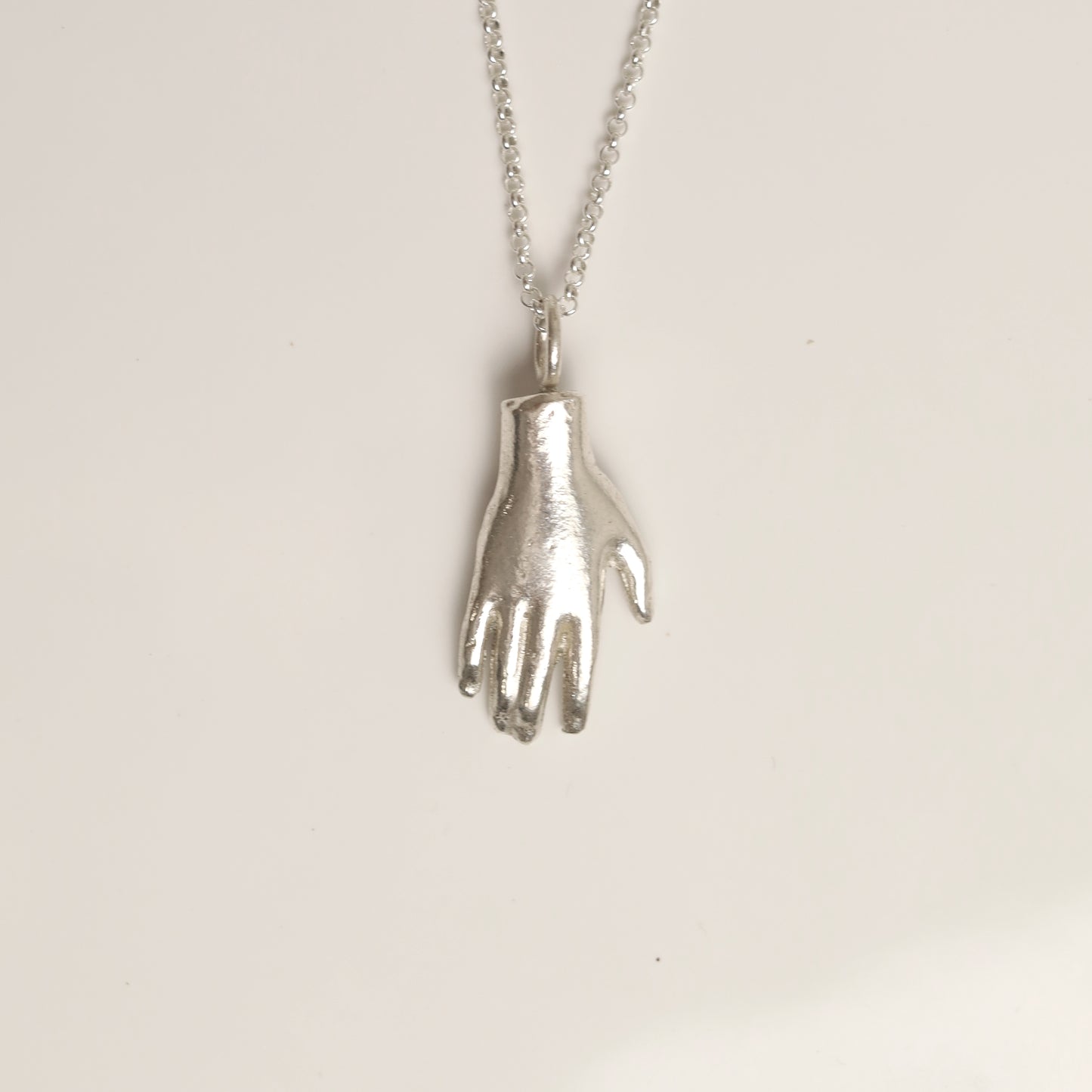 Sterling Silver Barbie Hand Pendant