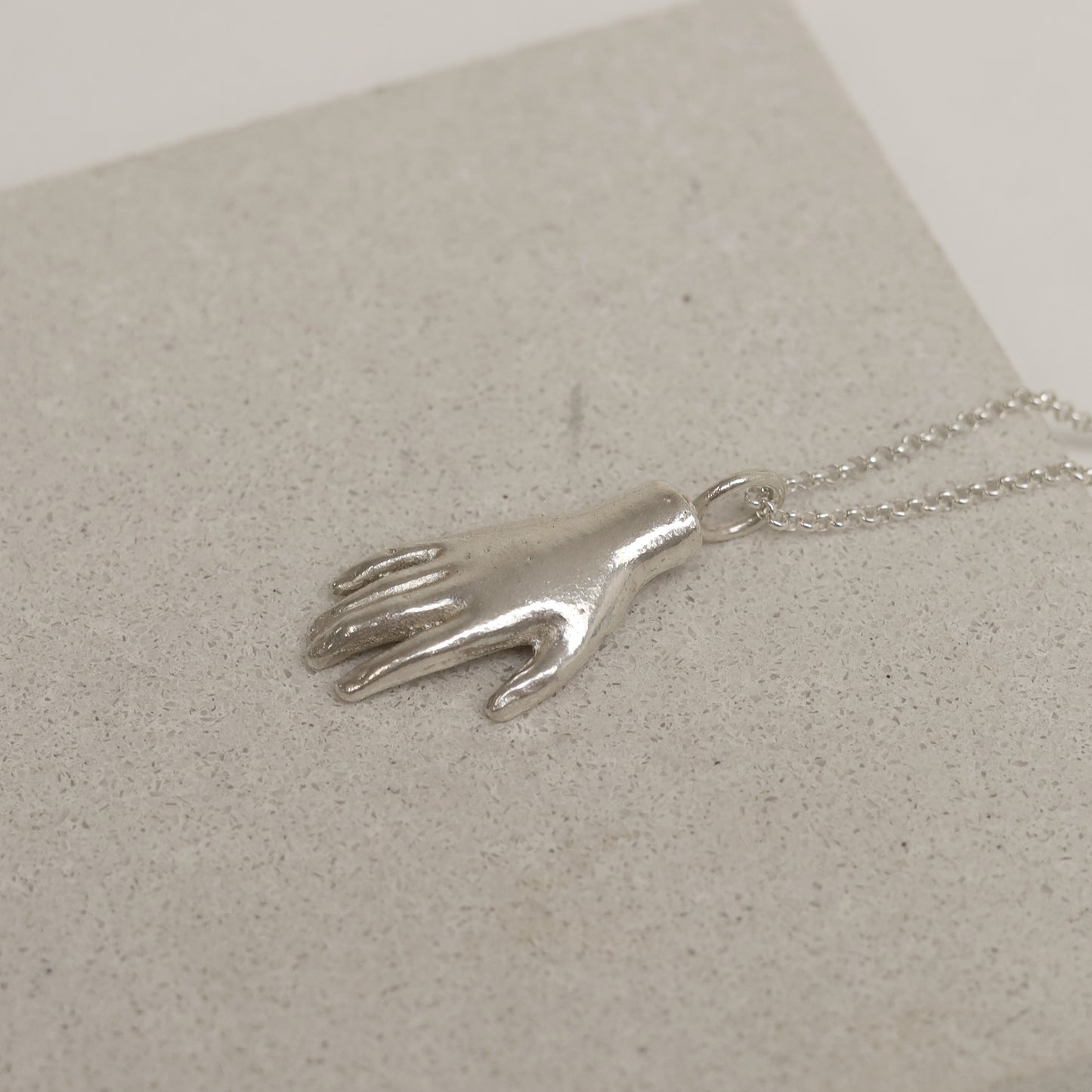 Sterling Silver Barbie Hand Pendant