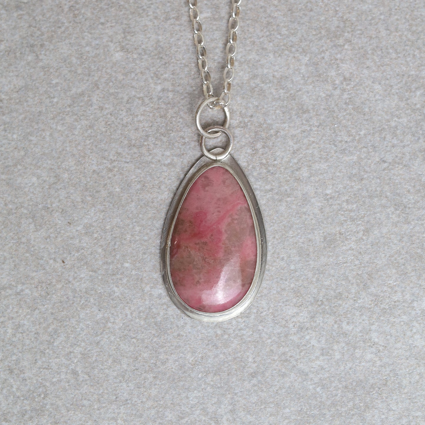 Sterling Silver Pink Opal Pendant