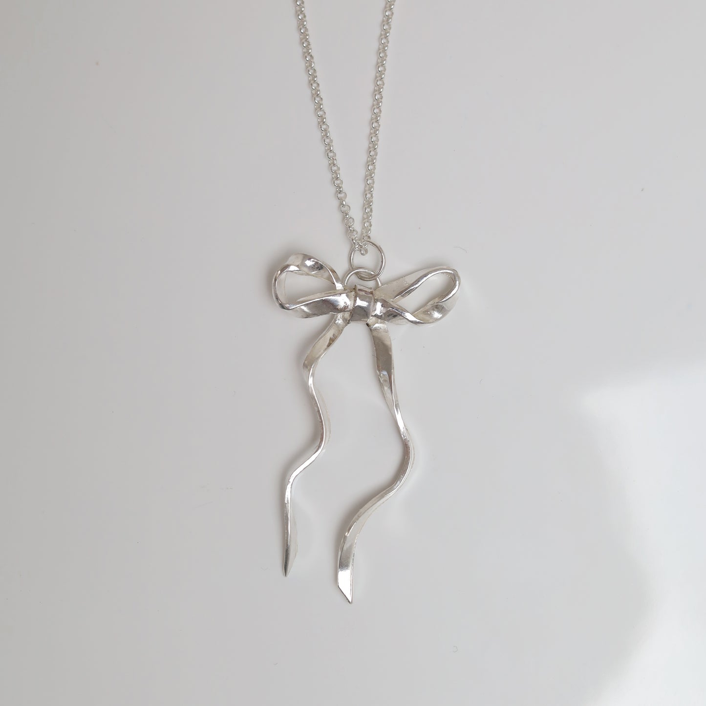 Sterling Silver Ribbon Pendant