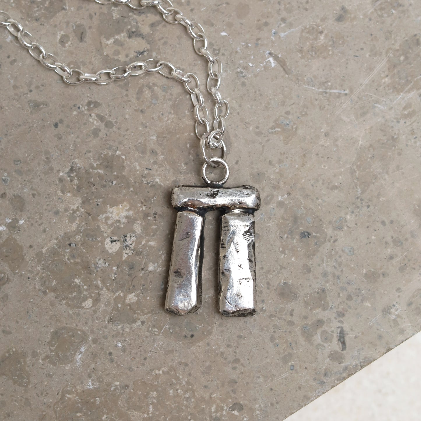 Sterling Silver Stonehenge Pendant - large
