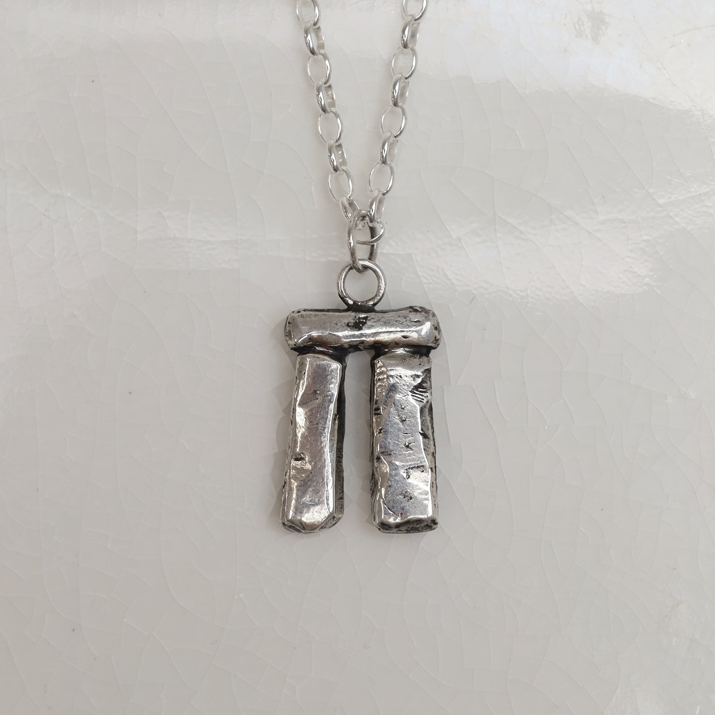 Sterling Silver Stonehenge Pendant - large