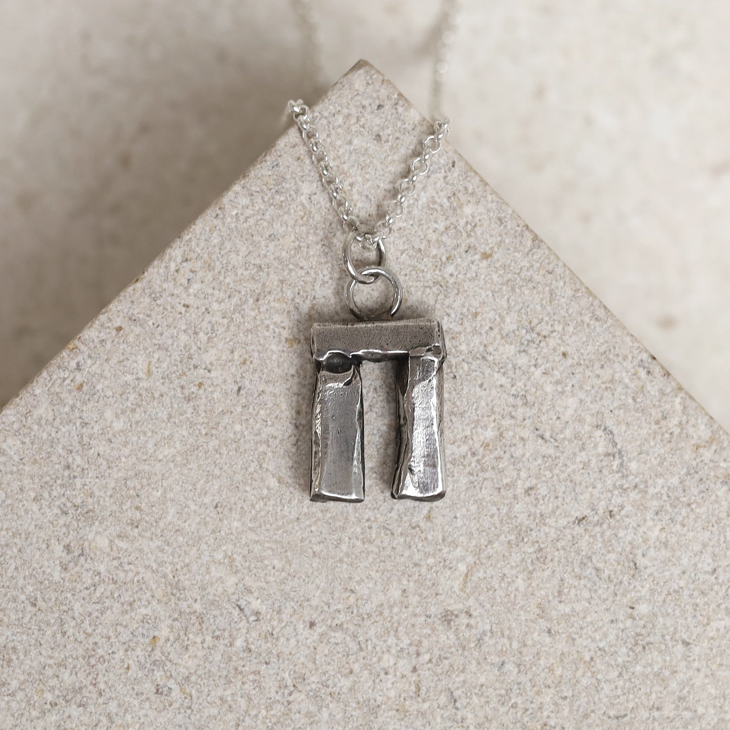 Sterling Silver Stonehenge Pendant - small