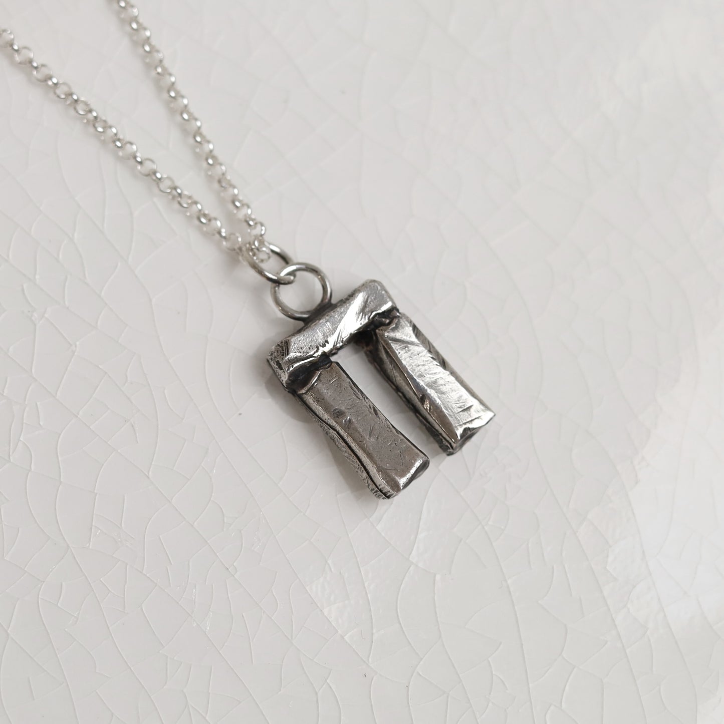 Sterling Silver Stonehenge Pendant - small